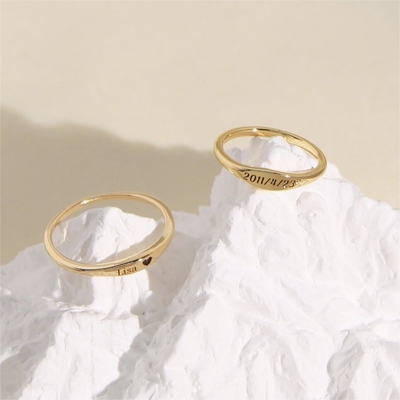 Engagement Stacking Rings in 925 Sterling Silver Personalized and Elegant Design