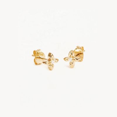 ৯২৫ স্টার্লিং সিলভার ফুলের স্টাড কানের দুল, দৈনন্দিন ব্যবহারের জন্য ছোট আকারের