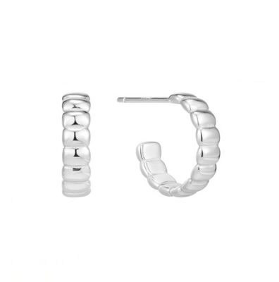 Customized Logo 925 Sterling Silver Small Hoop Earrings for Girls Classic Design