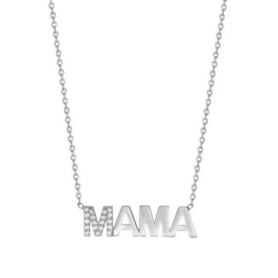 এনগেজমেন্ট ২০২২ অনন্য MAMA ১৮ কে সোনার পাইকারি মা দিবস উপহার ৯২৫ স্টার্লিং সিলভার নেকলেস গয়না
