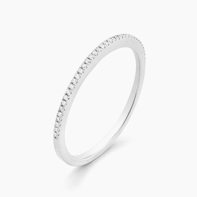 গরম আইটেম 18K স্বর্ণ Plated অর্ধেক অনন্তকাল Stackable 925 স্টার্লিং সিলভার মহিলাদের ব্যান্ড রিং