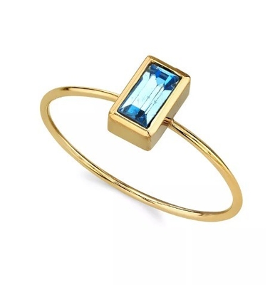 14K সোনার ডুবিয়ে Cubic Zirconia ক্রিস্টাল রিং OEM Rhinestone রিং
