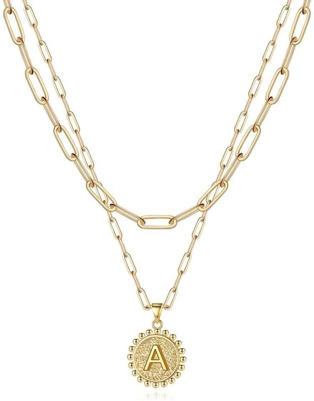 হস্তনির্মিত 925 স্টার্লিং সিলভার ডাবল দুল পেপারক্লিপ স্ট্যাকিং নেকলেস 30 দিনের ডেলিভারি সহ