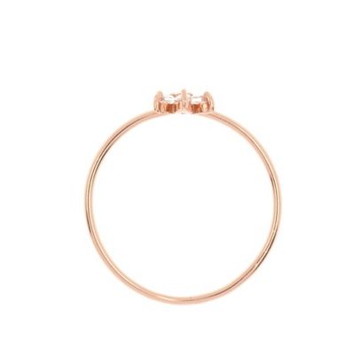 আড়ম্বরপূর্ণ 18K সোনার Vermeil চার Topaz Gemstones ফুল 925 স্টার্লিং সিলভার রিং