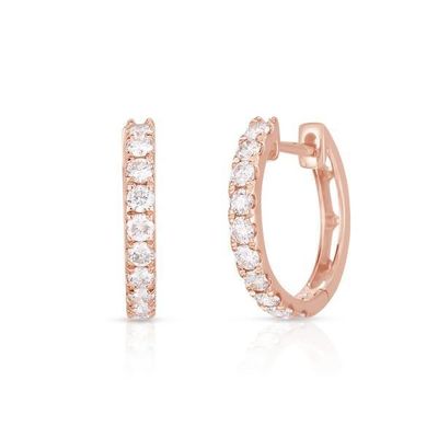 গয়না প্রকার EARRINGS 18K Gold Plated CZ Sleeper Hoop for Women's 925 Sterling Silver (মহিলাদের জন্য 925 স্টার্লিং সিলভার)