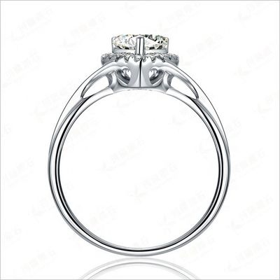 হৃদয় সূক্ষ্ম Weeding রিং 925 স্টার্লিং সিলভার গয়না মহিলাদের জন্য ফ্যাশন আনুষাঙ্গিক