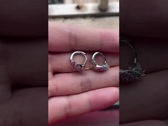 রডিয়াম প্লাস্টিকযুক্ত ইউনিকর্ন রঙিন এনামেল হ্যাগিস কিশোরদের জন্য কানের দুল ফ্যাশন গয়না