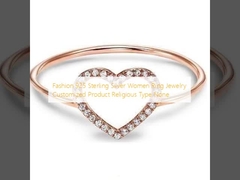 ফ্যাশন 925 স্টার্লিং সিলভার মহিলা রিং জুয়েলারী কাস্টমাইজড পণ্য ধর্মীয় প্রকার কোন